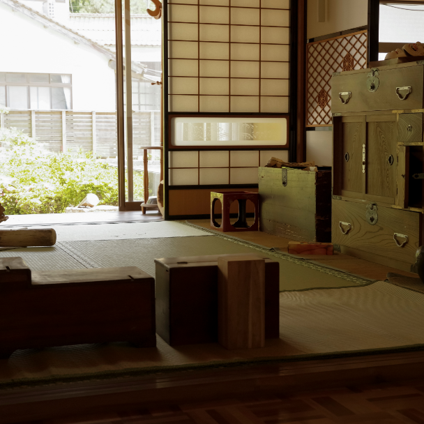 遺品整理中の一軒家